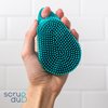 Scrub-dub™ - Premium Antimicrobial Scalp and Body Scrubber | Face Exfoliator and Scalp Scrubber For Dandruff | Loofah and Exfoliating Washcloth Replacement | Made in The USA | Tahiti Teal