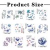 Fssqii 120 Styles Ocean Animals Temporary Tattoos for Kids 12 Sheets Fake Sea Animal Tropical Marine Fish Shark Dolphin Waterproof Tattoo Stickers for Girls Boys Body Fashion Cute Tattoo Stickers