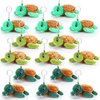 Hinly 15 Pcs Plush Turtle Stuffed Animals Bulk 5.5 Inch Sea Turtle Stuffed Keychain Adorable Turtle Plushie for Boys Girls Birthday Carnival Undersea Party Favors Gifts Bag Stuffers(Green Series)