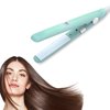Ceramic Flat Iron, Constant Temperature Hair Healting Plate, Mini Flat Iron for Straight and Curly Hair (US Plug)