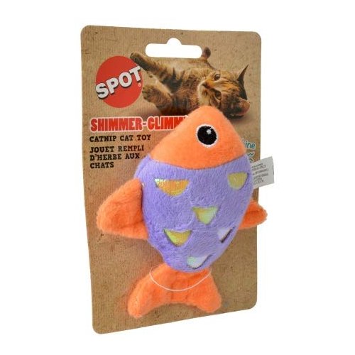 SPOT Shimmer Glimmer Fish W/Catnip Cat Toy