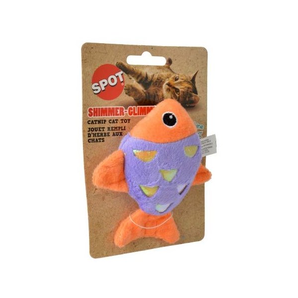 SPOT Shimmer Glimmer Fish W/Catnip Cat Toy