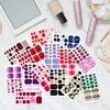 YECIRALA 20 Sheets 440 Pcs Fashion Designs Toe Nail Stickers Full Nail Wraps for Women Toenails Stickers Gel Nail Polish Stickers for Toes Nails Gel Nail Strips Stick On Nails Polish Strips Decals
