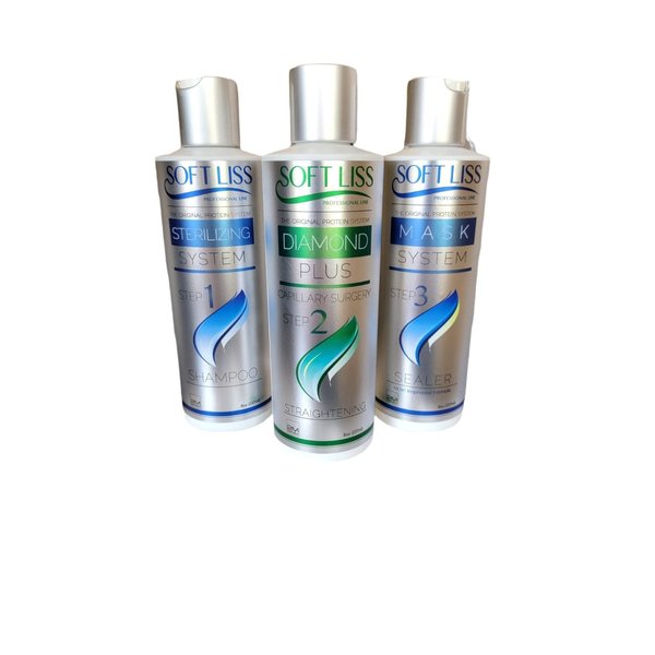 Keratin Brazilian Treatment kit 8oz Diamond Plus Laser Soft Liss"Keratina de Diamante" Hair Treatment Formaldehyde Free