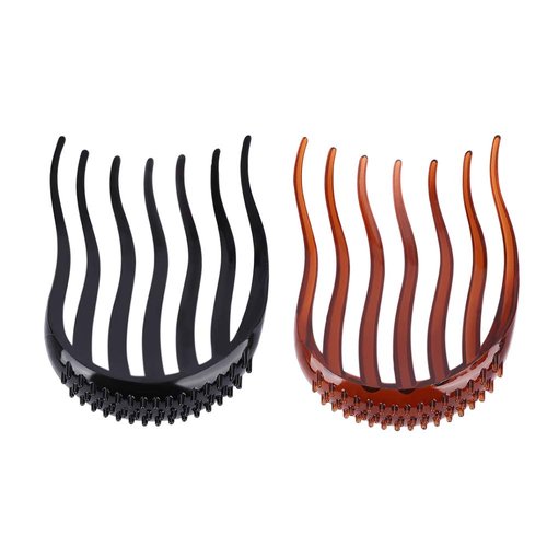 Leadigol 2PCS Multifunction Hair Insert Comb,Heightening Ponytail Insert Hair Comb Volume Hair Styling Insert Comb for Women