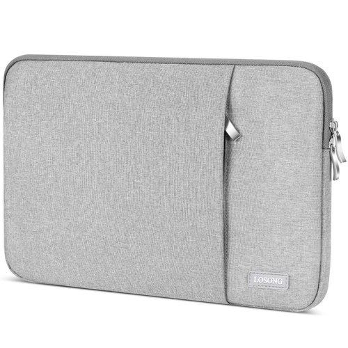 Portable Monitor Case 15.6 Inch,Losong Protective Carrying Sleeve for Most 15.6 in Portable Monitors,Water Resistant Portable Computer Laptop Display Bag with Accessory Pocket,Size-15.3"x9.8" Gray