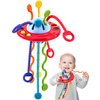 hahaland Toddler Toys - Silicone Pull String Toy for Toddlers Baby 18-24 Months - Baby Fidget Montessori Toys - Sensory Plane Travel Toys for 1 Year Old Boy Gifts - Gifts Toddler Stocking Stuffers