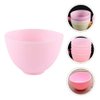 3Pcs Silicone Facial Mixing Bowl DIY Face Bowl for Home Use, Facial (Pink)