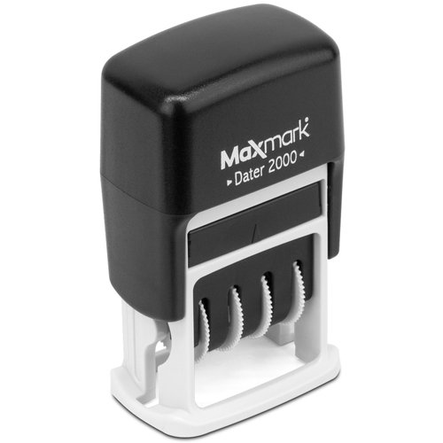 MaxMark Dater 2000 Self Inking Date Stamp - Black