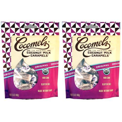 Cocomels Coconut Milk Caramels - Organic, Kosher, NON-GMO, Vegan - Made Without Dairy - Original 2 Pack