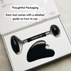 Mount Lai - The Black Obsidian Facial Spa Set | Obsidian Face Roller and Gua Sha Set | Gua Sha Tools to Relieve Muscle Tension and Reduce Puffiness | Anti Aging Skin Care Sets for Women