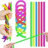 84Pcs Colorful Fidget Noodles Toys Squeeze Release Anxiety for Kids and Adult as Party Bag Fillers Party Favors Birthday Gifts for Kids and Classroom Rewards