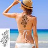 72 Sheets 3D Flowers Temporary Tattoos for Women Adult, Fake Tattoos Body Art Arm Sketch Tattoo Stickers for Women and Girls