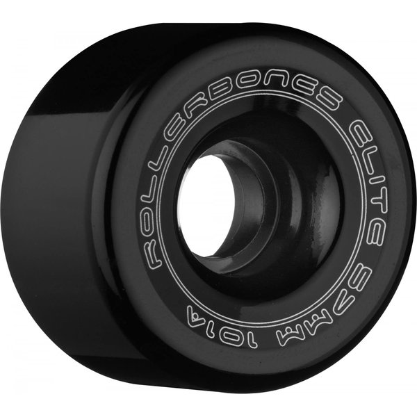 Rollerbones Art Elite 57mm 101A Black Competition Roller Skate Wheels 8 pk