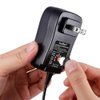 SoulBay 12V Power Supply Universal AC DC Adapter Charger with Adjustable Output 5V 9V 3V 6V 4.5V 7.5V 12 Volt 1A 1.5A 2A for LED Strip Light CCTV Camera BT Speaker GPS Webcam Router, 5 FT Cord, 30W