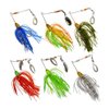 FREE FISHER 6 Pcs Fishing Lures Spinner Baits for Bass Fishing,Trout Salmon Hard Metal Spinnerbaits