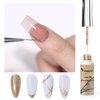 VENALISA Liner Gel Nail Polish 8ML 1 Pcs Gold Gel Polish With Thin Brush For French Nail Art Swirls Nail Design Soak Off UV Gel DIY at Home Manicure Salon