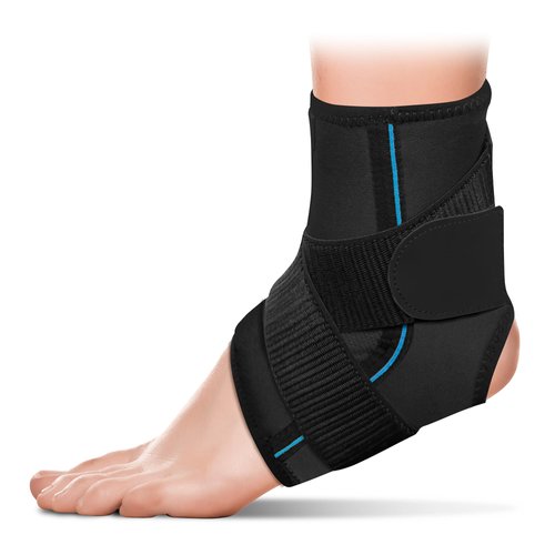 Dr. Scholl’s Compression Ankle Support, Breathable Fabric, Open-Heel Design, Versatile Ankle Brace, Support, Great for Workouts and Sports (Size L/XL)