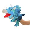 Cute Dinosaur Hand Puppet Funny Plush Stuffed Animal Toy Adults Toddler Huggable Dinosaur Plushies Pretend Play Doll Storytelling Interactive Puppet Toys Xmas Birthday Party Supplies Gift for Kids