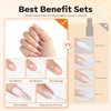 Modelones Nail Glue for Press Ons Nails Glue Strong 2pcs 14ml Nails Tips Glue Brush On Nails Glue Long Lasting Adhesive Nail Glue NO Cure