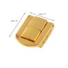 dophee Toggle Catch Lock 0.98"x0.79" Gold Retro Style Iron Hasp Wood Chest Lock Latch Clasp with Screws for Jewellery Box Suitcase Chest Decoration (5-Pack)