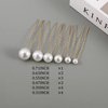 Rexnoz 18 PCS Pearl Hair Pins Bridal Hair Wedding hair Accessories, Pearl bobby pins, pearl pins for hair U shaped hair pins for Brides Bridesmaid Gril Women(Silver)