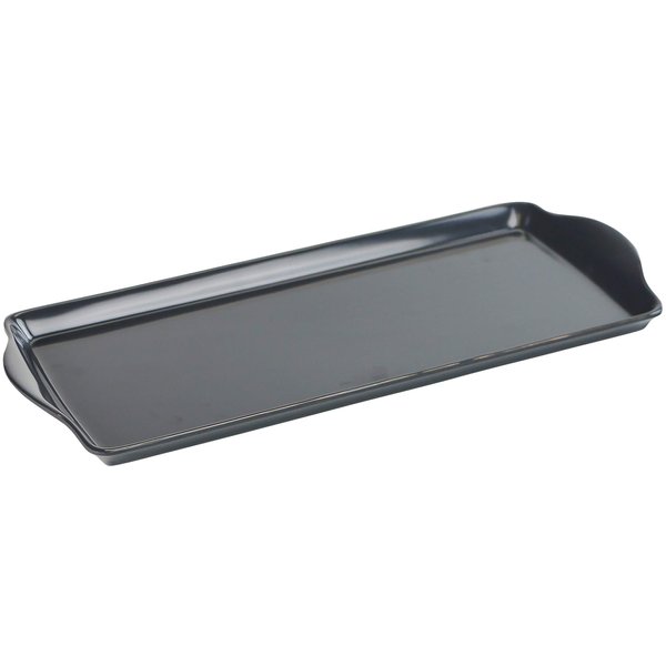 Reston Lloyd Melamine Plastic Tidbit Tray, BPA-Free, Food Safe, Multipurpose Platter Serving Tray, Bathroom/Table Organizer, Charcoal