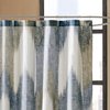 INK+IVY Alpine Shower Curtain Cotton Printed Modern Abstract Pattern Machine Washable Home Bathroom Decorations, 72x72, Navy