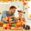 Thanksgiving Pinecone Turkey Craft Kit Fall DIY Turkey Sets DIY Thanksgiving Crafts for Kids Teens Adults Thankful Dinner Party Activity Supplies, Classroom Project, Table Centerpiece Decorations