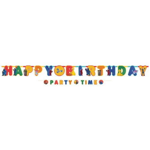 Everyday Sesame Street Jumbo Letter Banner Kit - 10' & 6' (Pack Of 2) - Multicolor Paper Birthday Banners - Perfect For Kid's Celebrations