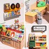 Rolife LED Building Blocks for Adults,1:24 Toy Building Sets,Model Building Kits for Kids Ages 8-12-15,DIY Miniature Dollhouse Kits for Adults,Hobbies for Women Men (3.Fascinating Book Store)
