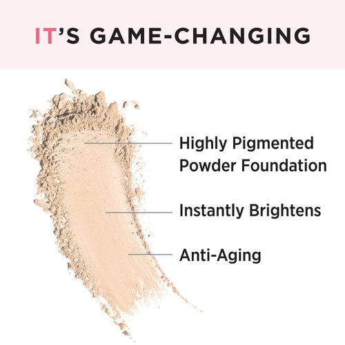 IT Cosmetics Celebration Foundation Illumination, Light (W) - Full-Coverage, Anti-Aging Powder Foundation - Blurs Pores, Wrinkles & Imperfections - 0.3 oz Compact