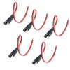 WMYCONGCONG 5 PCS SAE Power Automotive Extension Cable SAE Quick Connector Disconnect Plug SAE 2 Pin Automotive Extension Cable 18AWG 300mm
