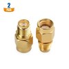 Cable Matters 2-Pack SMA Female to RP-SMA Male Adapter (SMA Male to Female Reverse Polarity Gender Changer Adapter)