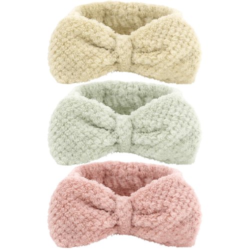 Ondder 3 Pcs Spa Headband Skincare Headbands Bow Makeup Skin Care Face Wash Headband for Washing Face Cute Face Washing Headband Terry Cloth Facial Headband Make Up Headbands for Women Girls
