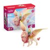 Fairy in Flight on Winged Lion schleich BAYALA with Moveable Parts, Detachable Toy Fairy Figurine Riding Magical Pink Lion, for Children Ages 5+