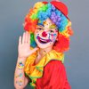 HOWAF 4 Sheets Carnival Circus Face Tattoos, Circus Clown Full Face Temporary Tattoos for Carnival Party Clown Costume Accessories, Circus Party Carnival Temporary Tattoos Carnival Tattoos for Kids