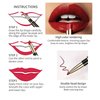 TUKEFEV Double Head Lipstick Lipliner 2 In 1 Matte Matte Surface Waterproof, Non Fading, Non Stick Cup Lipstick Long-Lasting Lip Color Liquid Makeup