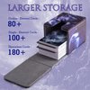 ULTRGEE Deck Box for YGO Cards - 2 Dividers, Card Storage Box Holds 100+ Single Sleeved Cards, Deck Boxes Compatible with TCG/OCG/MTG (Midnight Dragon)