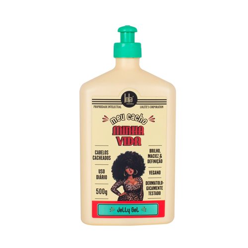 Lola From Rio - Meu Cacho Minha Vida - Moisturizing Jelly Gel for Frizz-Free, Defined, Bouncy Curls and Waves 17.6 Fl Oz