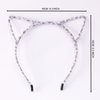 IJF 3PCS Furry Cat Ears Headband Black Cat Ears Hair Hoops Cat Women Ears Hairband for Cosplay Costume Accessories-004