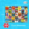 Re-marks Rainy Day Collage Puzzle, 1000-Piece Puzzle for All Ages