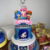 Funneh Krew Birthday Party Decorations, Cartoon Gaming Themed Party Supplies set with Happy Birthday Banner,Cake Cupcake Toppers,Balloons for Fans Adults Birthday Party Favors