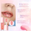 LANGMANNI Hydrating Lip Glow Oil,Moisturizing Nourishing Lip Oil,Light Colour Gloss Tinting And Non-sticky Lip Oil For Dry Lips Lip Care (Strawberry 2Pcs)