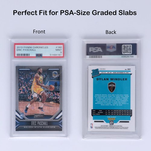 Rayvol Resealable Graded Card Sleeves for PSA-Sized Slabs, Exact Fit Sleeves Compatibile with PSA, CSG, CGC, FGS, FCG and Similar Sized Slabs(300pcs)