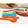 Jawbush 16 Pcs Kids Plastic Utensils, Reusable Toddler Feeding Utensils with 8 Kids Forks and 8 Kids Spoons, Colorful Kids Silverware Cutlery Set for School Lunch Box, BPA Free Dishwasher Safe