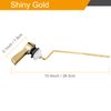 Hibbent Universal Toilet Tank Flush Lever Replacement, Toilet Handle Replacement Trip Levers with Stainless Steel Flapper Chains for Most Side Mount Toilets,Toilet Repair Handle,Shiny Gold