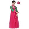 CBTRFASHION Korean Girls Kids Children Hanbok Costume Dress Outfit Set (Green, 13-15Years(160cm))