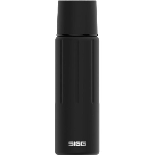 SIGG - Obsidian Insulated Water Bottle - Thermo Flask Gemstone with Cup - Leakproof - Lightweight. BPA Free - 18/8 Stainless Steel - 17 Oz