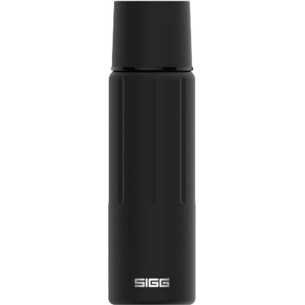 SIGG - Obsidian Insulated Water Bottle - Thermo Flask Gemstone with Cup - Leakproof - Lightweight. BPA Free - 18/8 Stainless Steel - 17 Oz